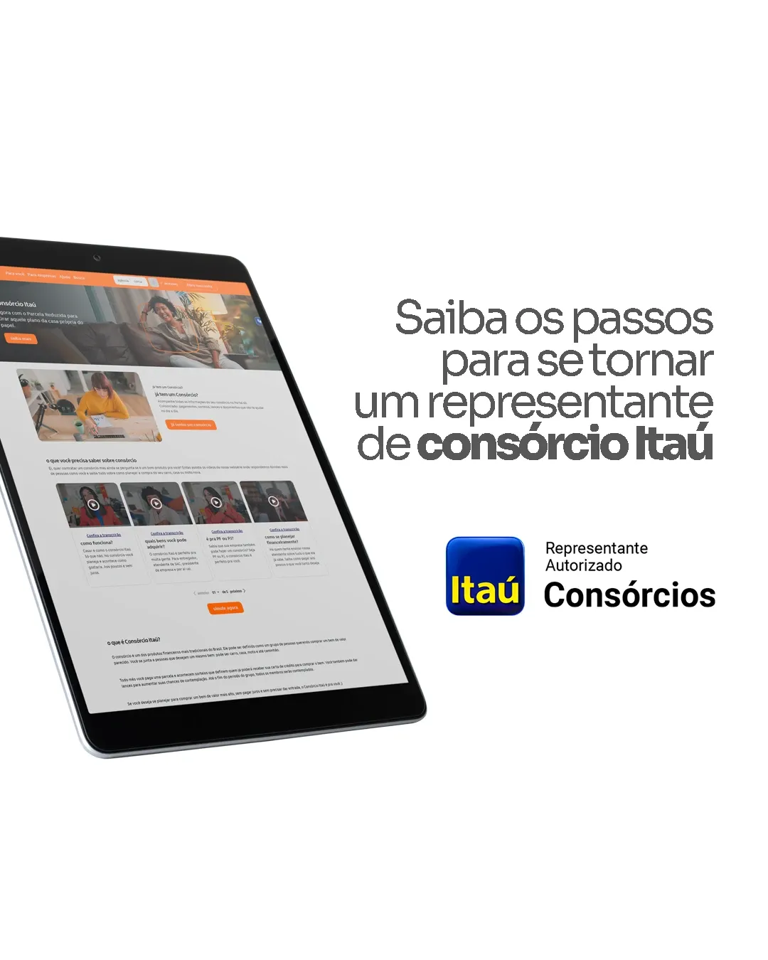 Como se tornar um representante de consórcio Itaú